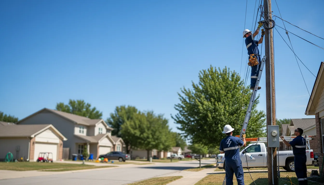 Residential electrician providing installation services in Franktown, VA